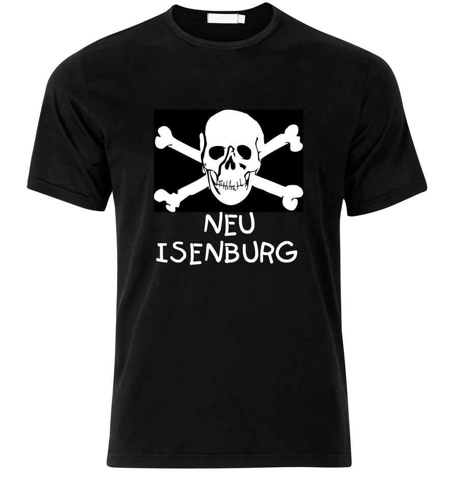 T-Shirt Neu-Isenburg Jolly Roger, Totenkopf